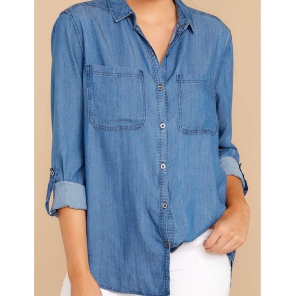 Forever 21 Chambray Top